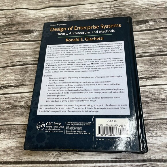 Design of Enterprise Systems: Theory, Architecture, and Methods by Giachetti - Picture 2 of 5